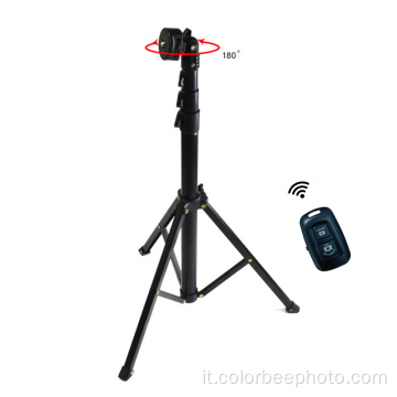 Supporto per treppiede in alluminio per selfie stick portatile da 1,3 m